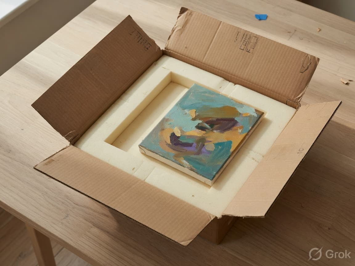 Small kit foam insert in an open carton